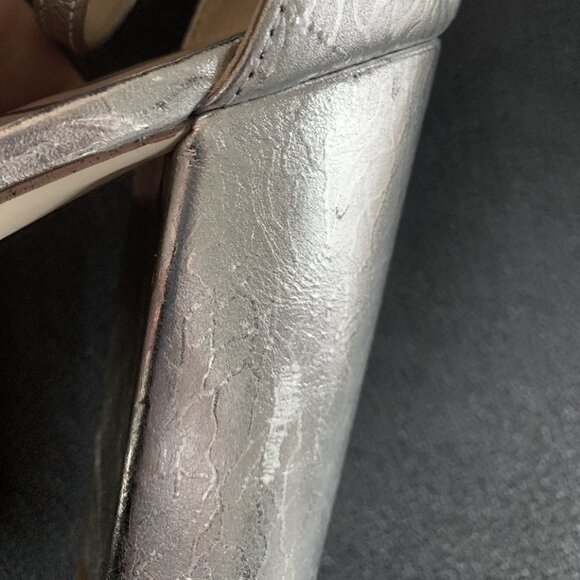 Sam Edelman Women's "Yaro" Silver Heeled Sandal Size: 10M - Picture 3 of 11